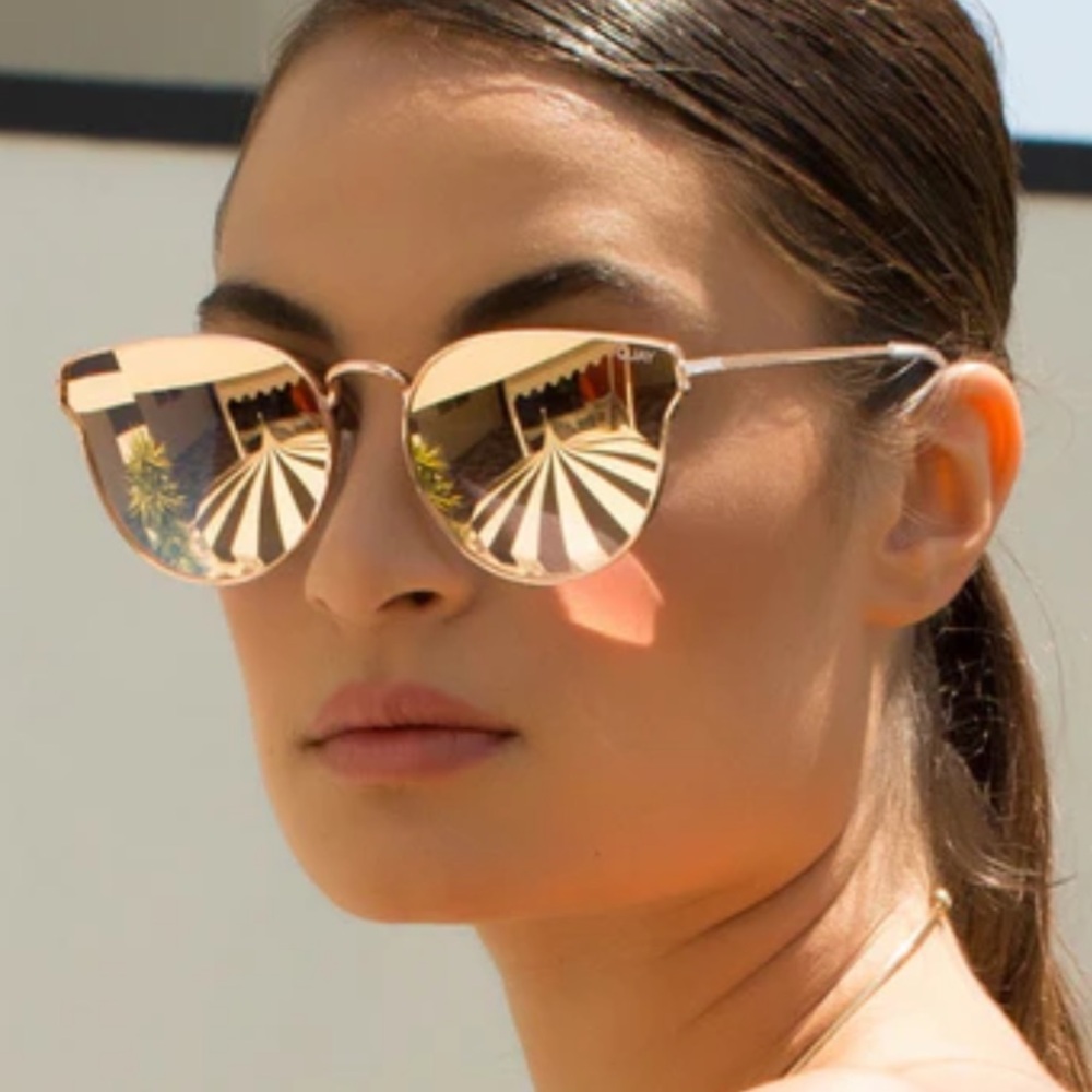 New Quay Australia All My Love Rose Gold Sunglasses
